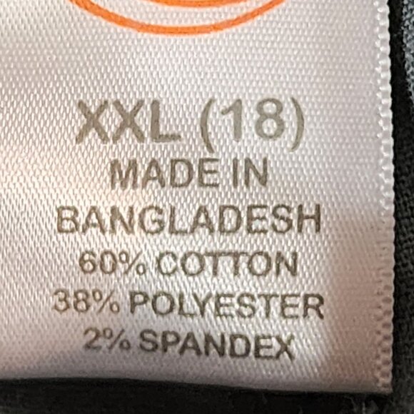 Wonder Nation Grey Flannel Cotton Poly Span Elastic Tie Waist Shorts Size XXL 18 - Picture 13 of 16